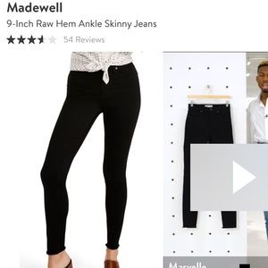 Madewell 9” high rise Carbondale wash